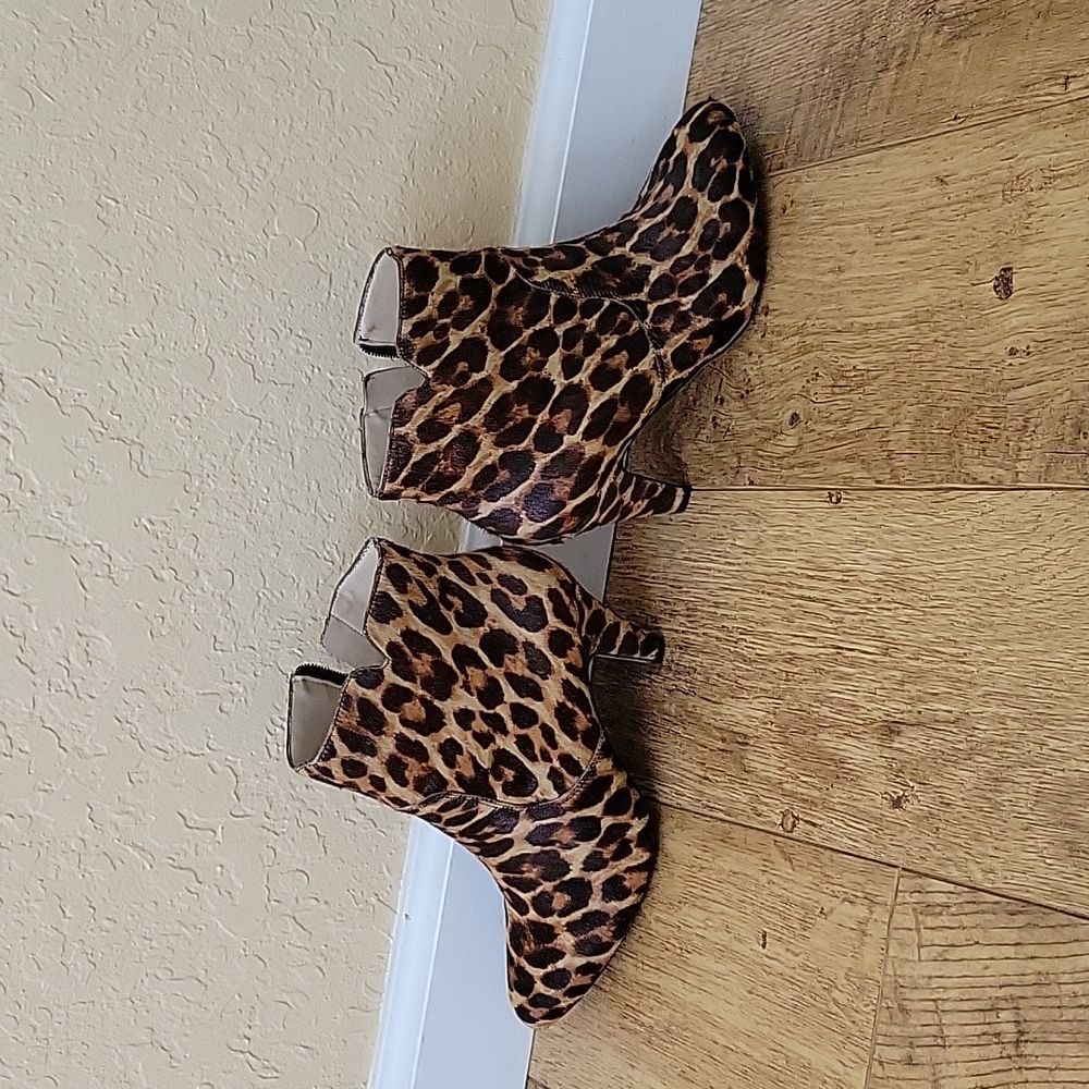 INC boot heels, only worn once. Size 6 1/2. Pony hair calf upper.